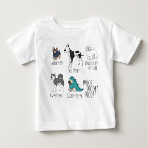 T-shirt Pour Bébé Poème chiot