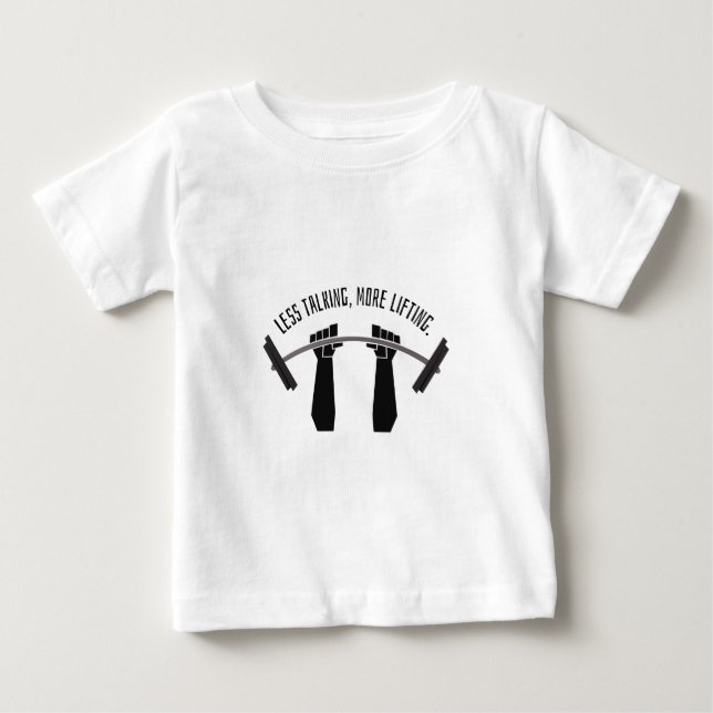 T-shirt Pour Bébé Poids formant moins de parler le levage (Devant)