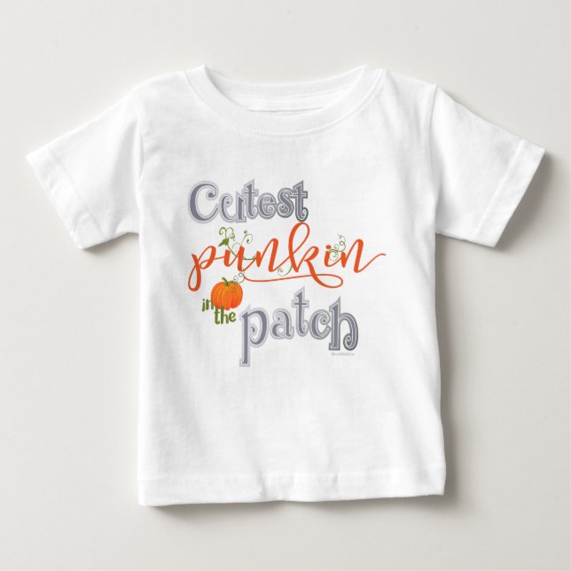 T-shirt Pour Bébé Poinçon le plus croustillant dans le patch (Devant)