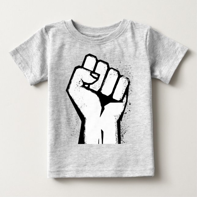 T-shirt Pour Bébé Poing blanc (Devant)