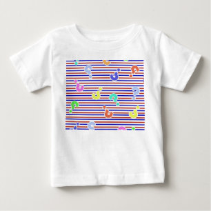 T-shirt Pour Bébé Points d'interrogation Fâcheux Stripes Bodysuit bé