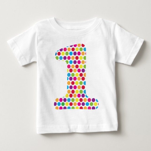 T-shirt Pour Bébé Points heureux (Devant)