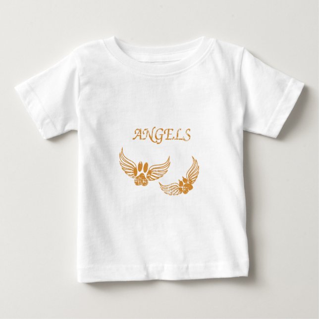 T-shirt Pour Bébé Pois de animal de compagnie angélique en détresse (Devant)