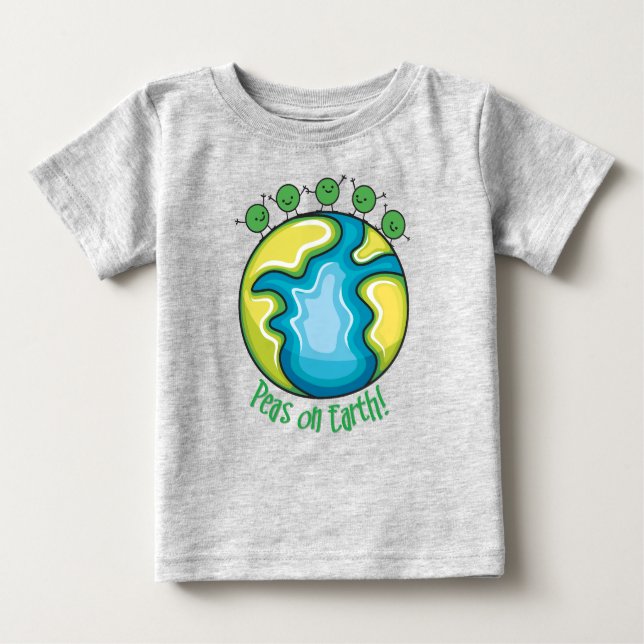 T-shirt Pour Bébé Pois sur Terre (Devant)