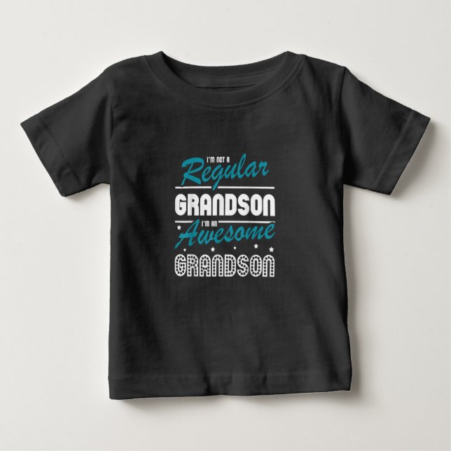T-shirt Pour Bébé Poison de Grandson | Non Régular Grandson (Devant)