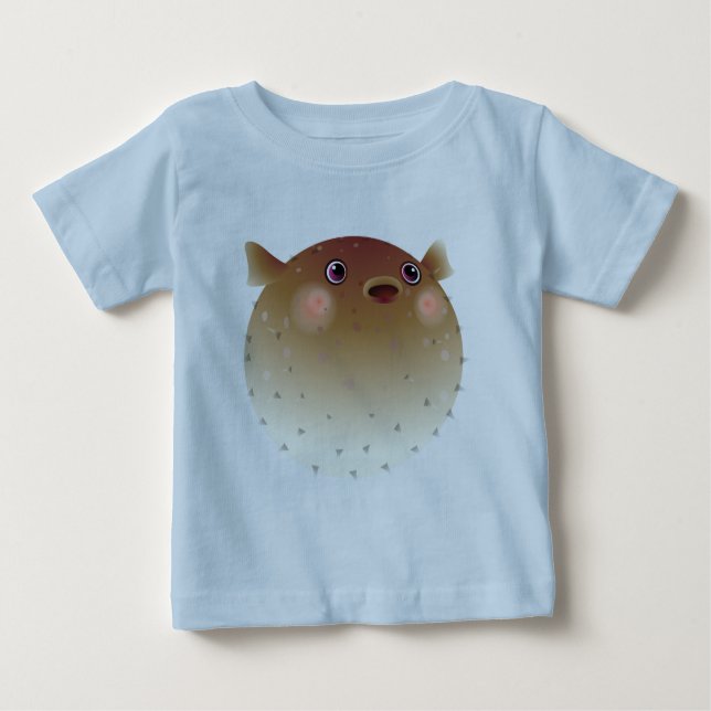 T-shirt Pour Bébé Poisson (Devant)