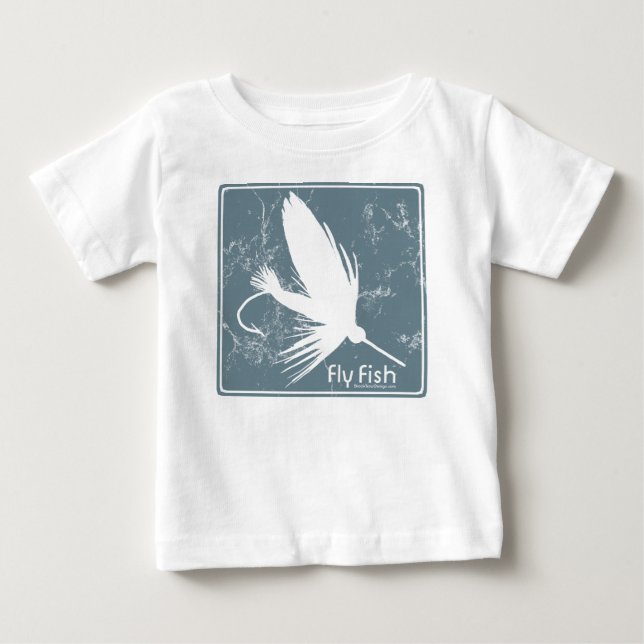 T-shirt Pour Bébé Poisson bleu (Devant)