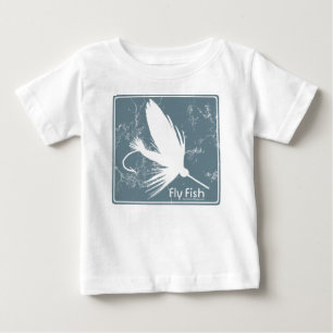 T-shirt Pour Bébé Poisson bleu volant
