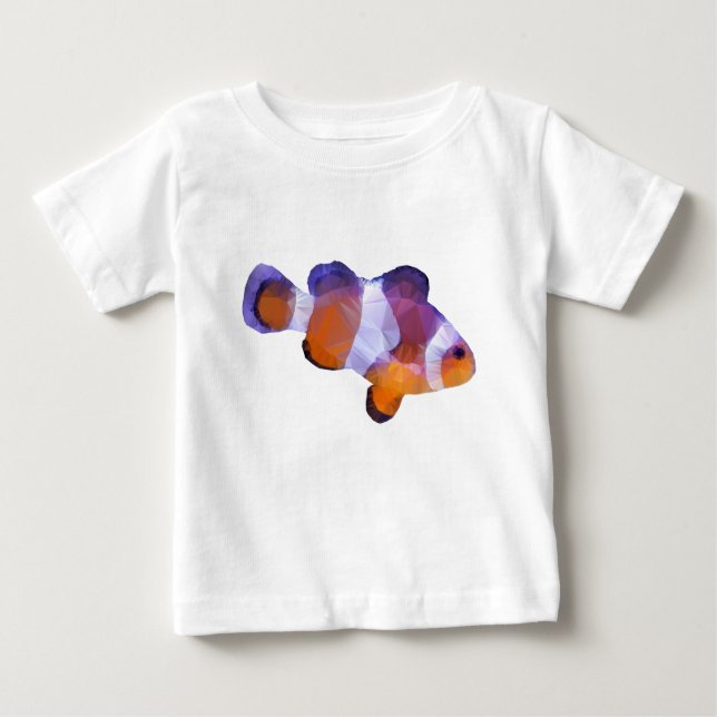 T-shirt Pour Bébé Poisson clown à basse densité (Devant)