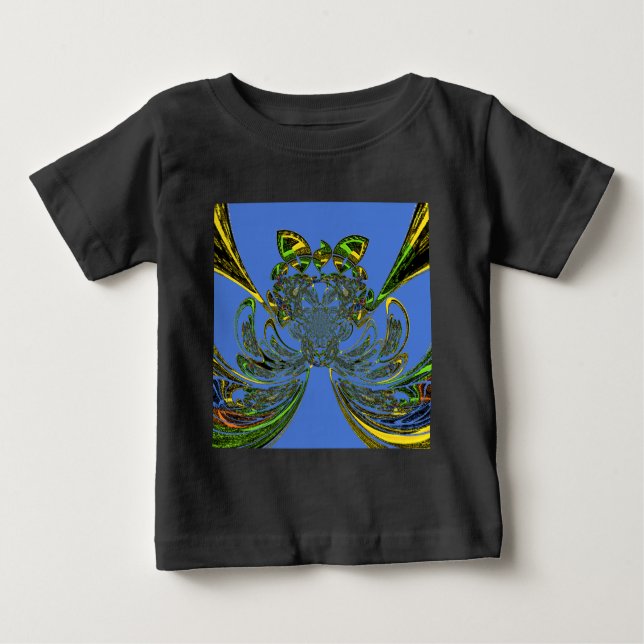 T-shirt Pour Bébé Poisson de plumes (Devant)