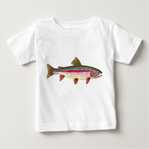 T-shirt Pour Bébé Poisson de truite arc-en-ciel
