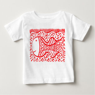 T-shirt Pour Bébé Poisson rouge