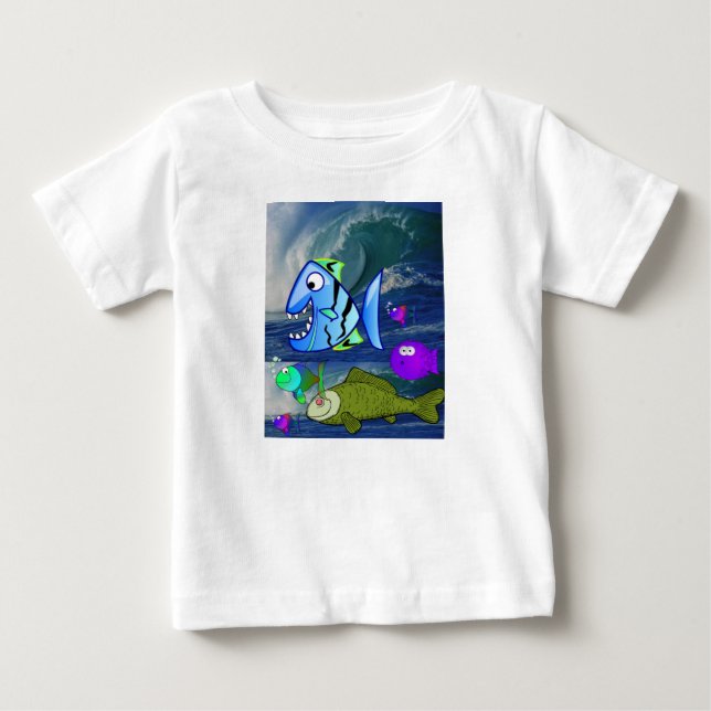 T-shirt Pour Bébé Poisson T-shirt bébé (Devant)