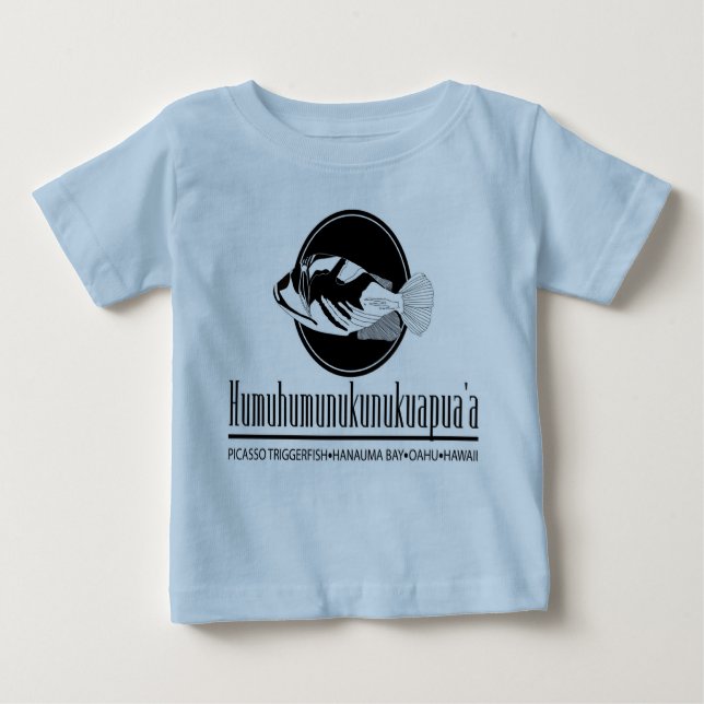 T-shirt Pour Bébé Poissons d'état d'Hawaï - Humuhumunukunukuapua'a (Devant)