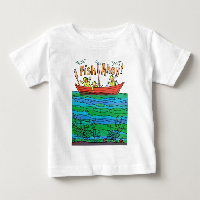 T-shirt Pour Bébé Poissons oh ! (Devant)