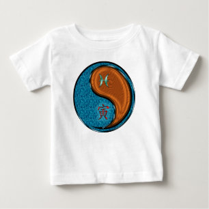 T-shirt Pour Bébé Poissons & Tigre de Bois