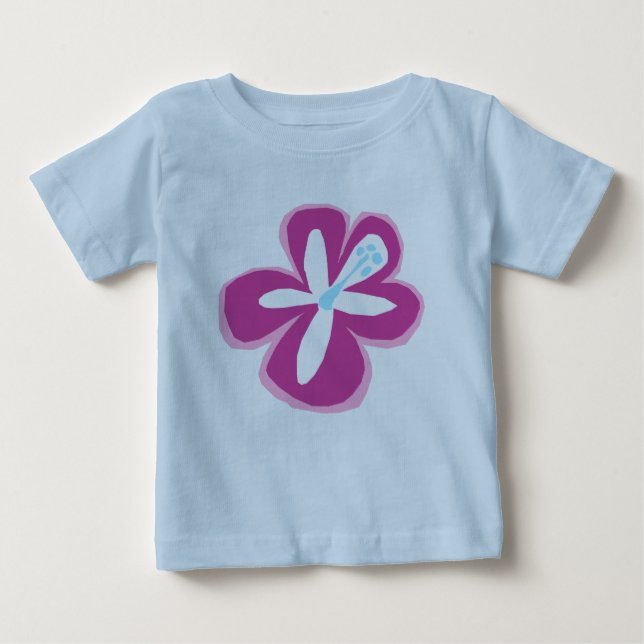 T-shirt Pour Bébé Pokii Flower Creepers (Devant)
