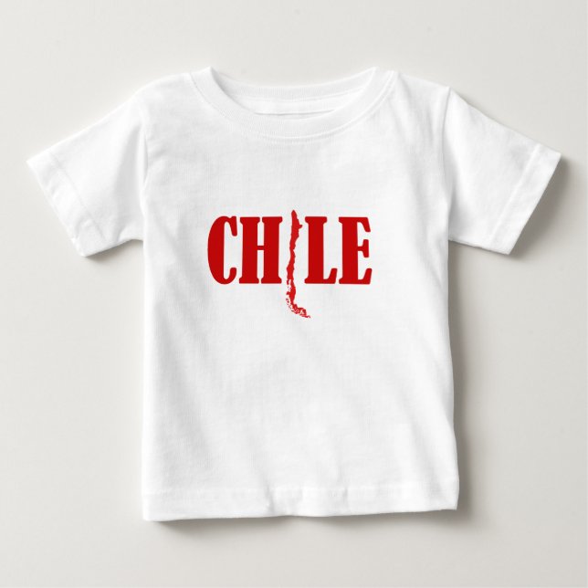 T-shirt Pour Bébé Polera Chili Mapa Bebe 1 - 2013 (Devant)