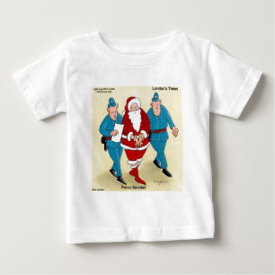 T-shirt Pour Bébé Police Navidad : le Père Noël a été très vilain