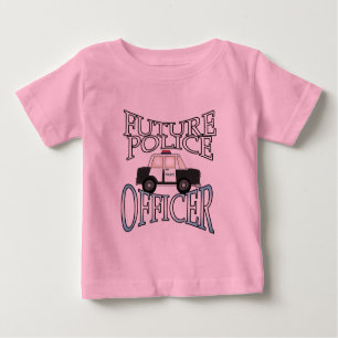 T-shirt Pour Bébé Policier de croiseur de police futur