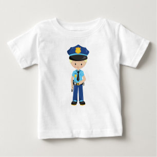 T-shirt Pour Bébé Policier, Policier, Policier, Policier, Cop, Cheve