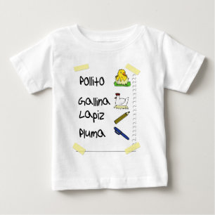 T-shirt Pour Bébé pollito/poulet