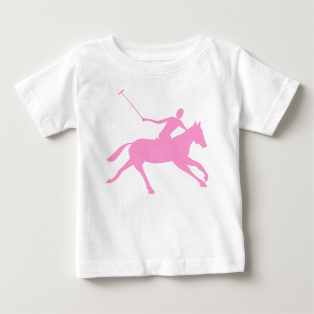 T-shirt Pour Bébé Polo - Rose (Devant)