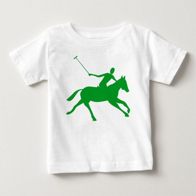 T-shirt Pour Bébé Polo - Vert herbe (Devant)