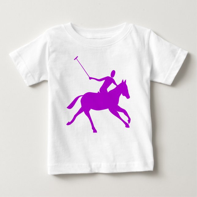 T-shirt Pour Bébé Polo - Violet (Devant)