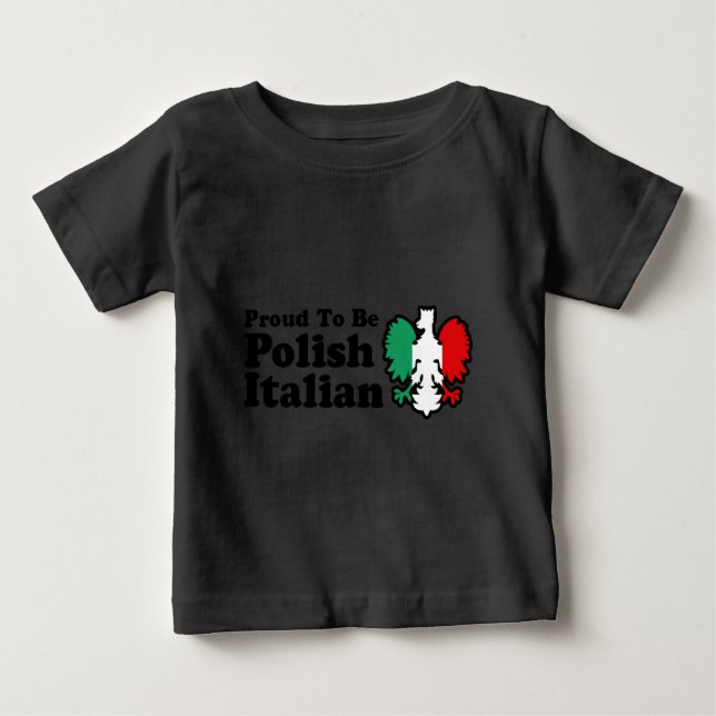 T-shirt Pour Bébé polonais italien (Devant)