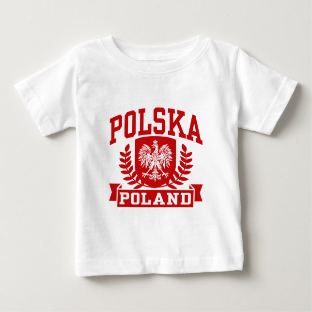 T-shirt Pour Bébé Polska Pologne (Devant)
