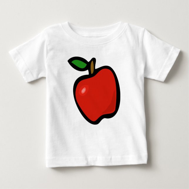 T-shirt Pour Bébé Pomme (Devant)
