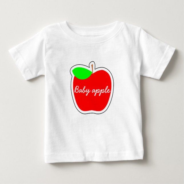 T-shirt Pour Bébé Pomme de bébé (Devant)