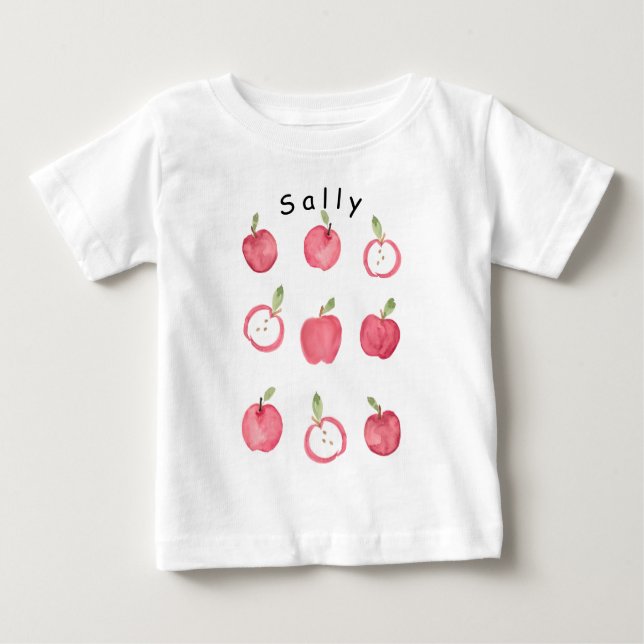 T-shirt Pour Bébé Pomme de mon oeil (Devant)