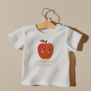 T-shirt Pour Bébé pomme de notre oeil jolie pomme