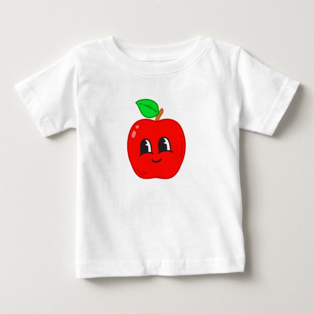T-shirt Pour Bébé Pomme en croûte (Devant)