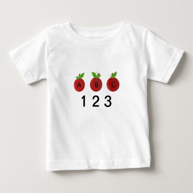 T-shirt Pour Bébé Pommes rouges (Devant)