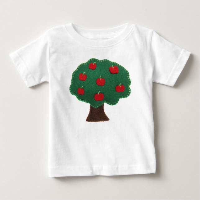 T-shirt Pour Bébé Pommier (Devant)