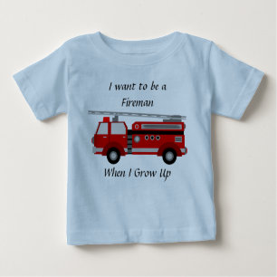 T-shirt Pour Bébé Pompier Romper pour garçons
