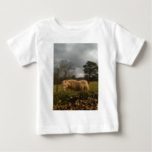 T-shirt Pour Bébé Poney miniature blond / Cheval