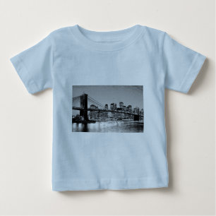 T-shirt Pour Bébé Pont de Brooklyn New York City