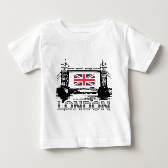 T-shirt Pour Bébé Pont de tour (Devant)