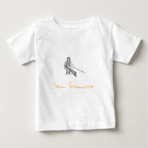 T-shirt Pour Bébé Pont d'or de San Francisco CA