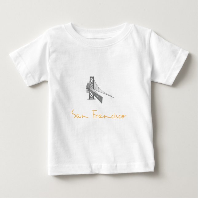 T-shirt Pour Bébé Pont d'or de San Francisco CA (Devant)