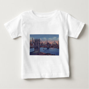 T-shirt Pour Bébé Pont vintage Brooklyn
