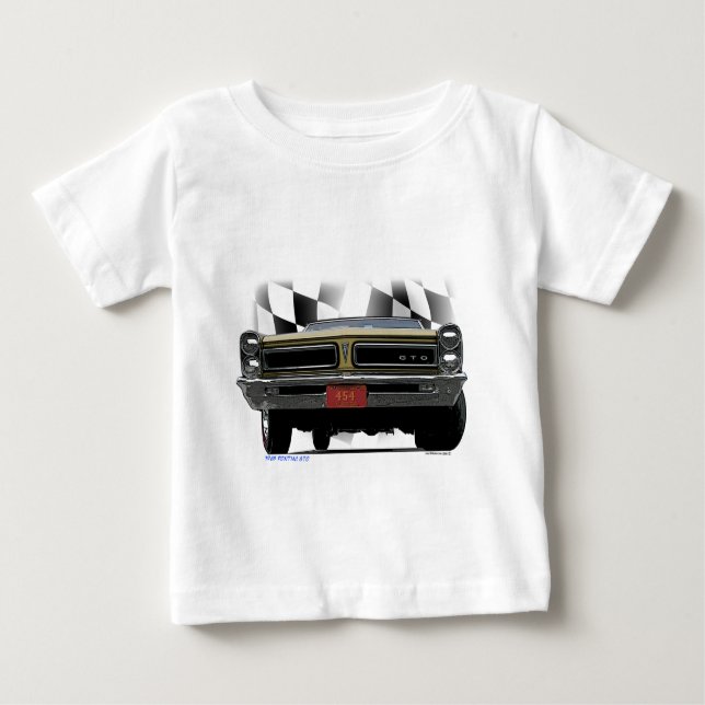 T-shirt Pour Bébé Pontiac 1965 GTO (Devant)