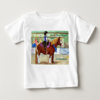 T-shirt Pour Bébé Pony de ruban bleu