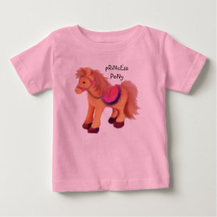 T-shirt Pour Bébé Pony princess