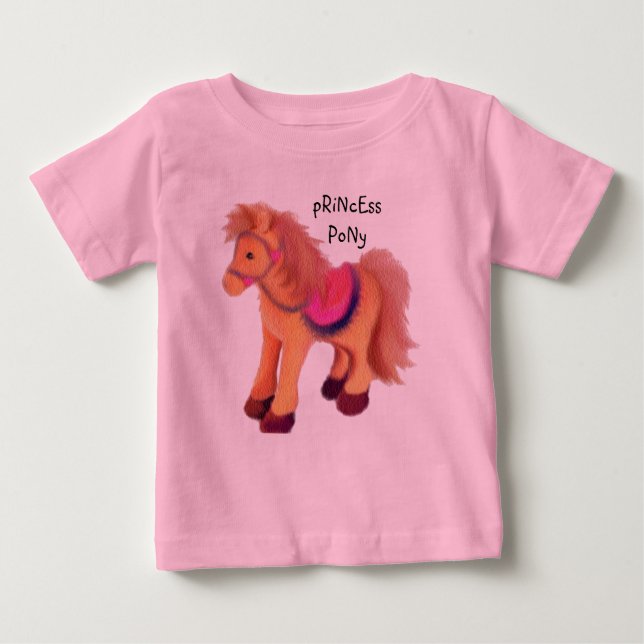 T-shirt Pour Bébé Pony princess (Devant)