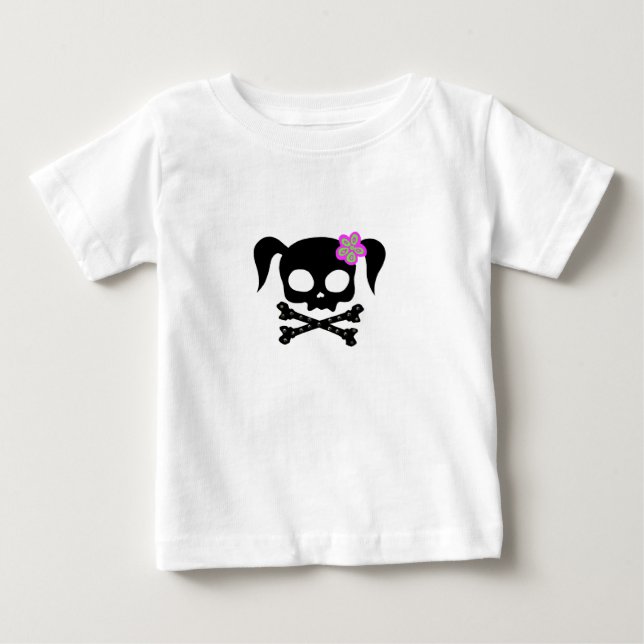 T-shirt Pour Bébé Pony Tail Skull*** (Devant)